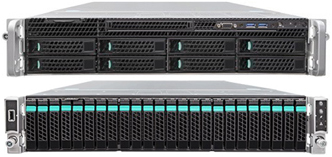 1U to 2U Intel Branded Servers - Xeon E3-1200 v5 & Xeon E5-2600 v4